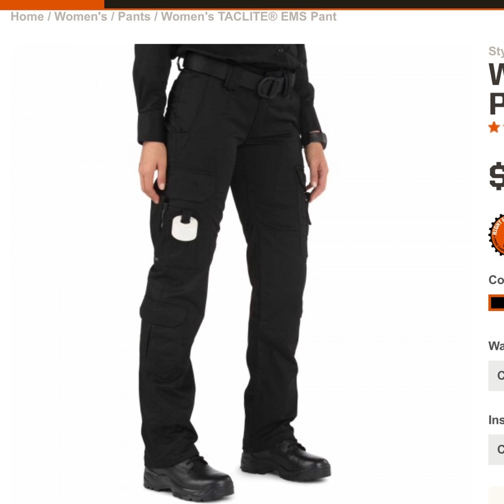 5.11 Tactical Tac-lite EMS Pants, black, 8R. BNWT